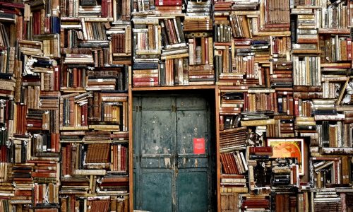 books, door, entrance